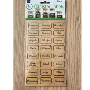 🆕Clear 48 Canister Labels 🆕